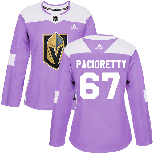 Adidas Golden Knights #67 Max Pacioretty Purple Authentic Fights Cancer Women's Stitched NHL Jersey